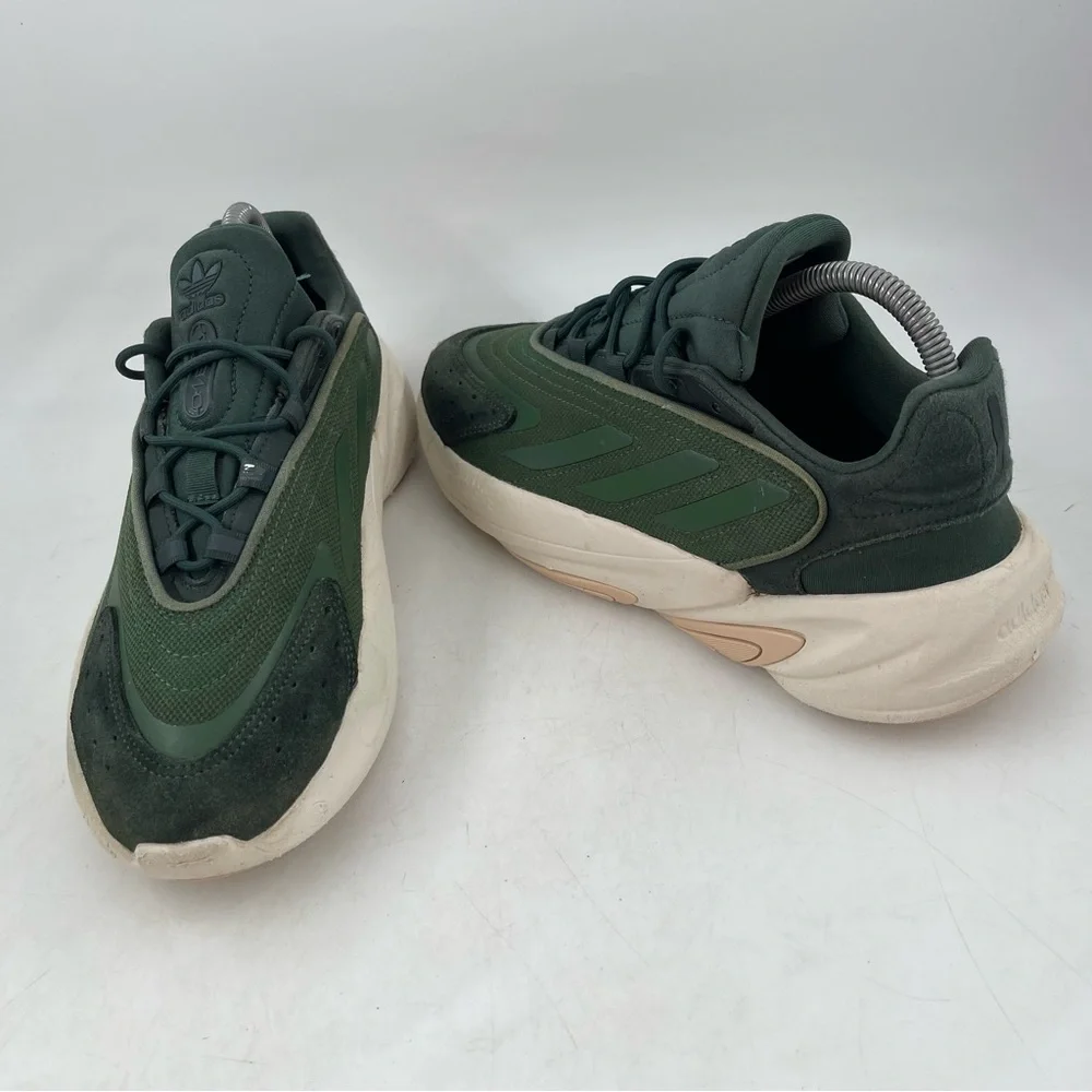 Adidas Men’s Ozelia Shadow Green- SZ 7 -Oxide Lace-Up Low Top Running Shoes